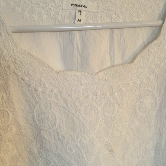 White Lace Butterfly Top - Picture 7 of 8